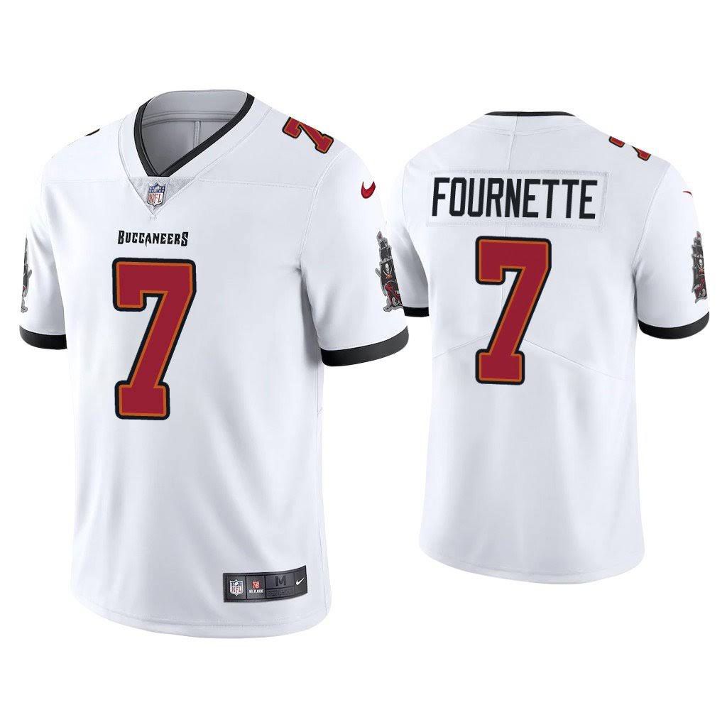 Men Tampa Bay Buccaneers #7 Leonard Fournette Nike White Vapor Limited NFL Jersey->tampa bay buccaneers->NFL Jersey